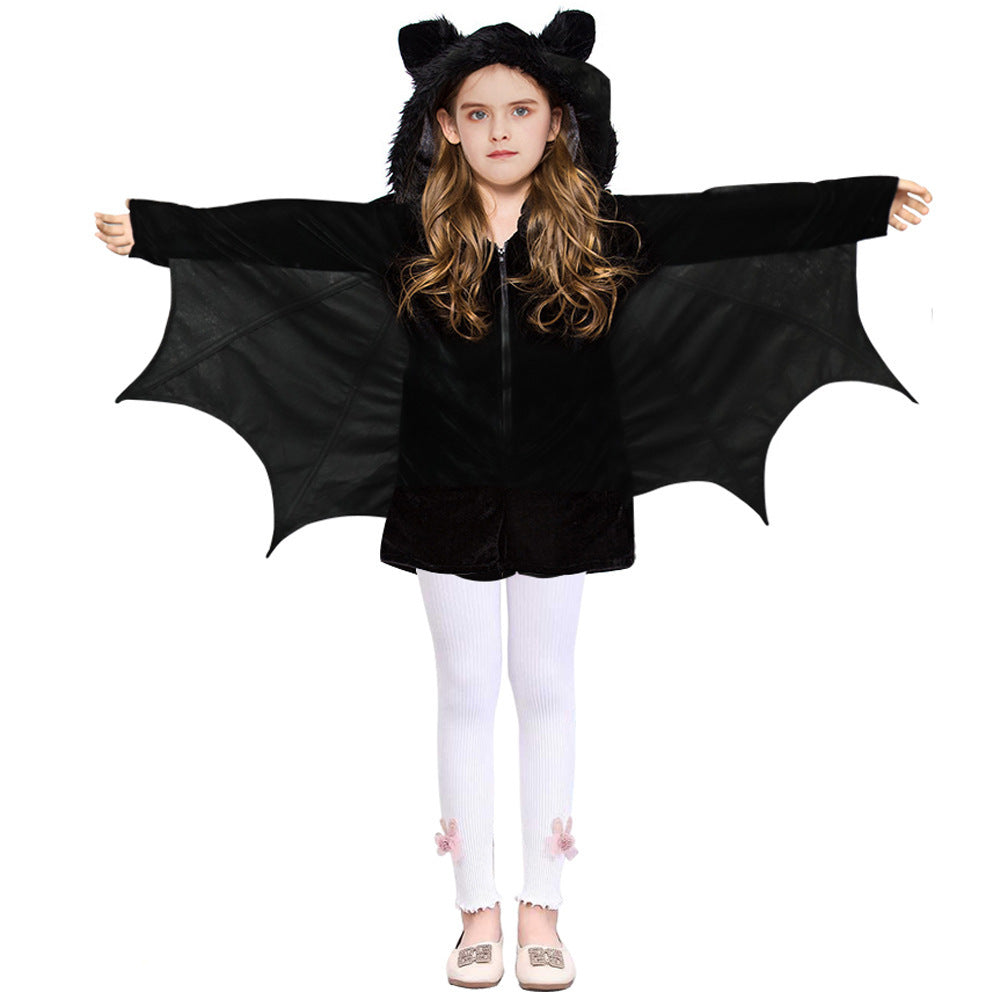 Nueva capa de murciélago para disfraz de Halloween para niños