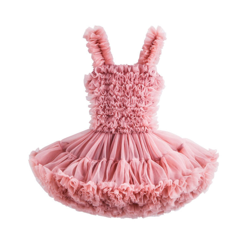 Falda tutú con tirantes de verano para niños