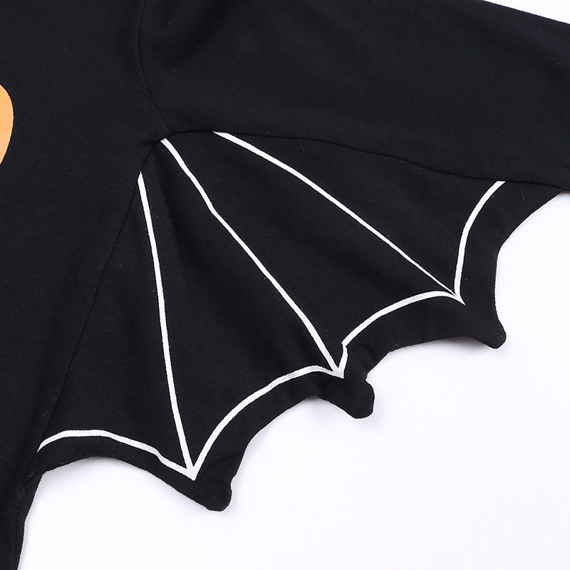 Mono de manga larga para bebé recién nacido, mono de Halloween con letras de calabaza, monos de bebé de Halloween, monos triangulares
