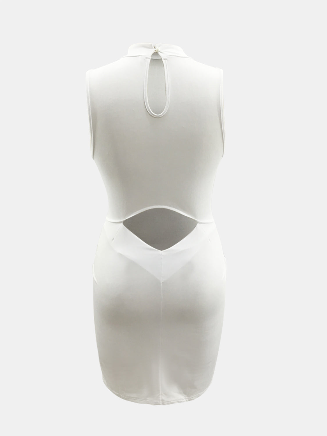 Vestido sin mangas con escote alto y aberturas