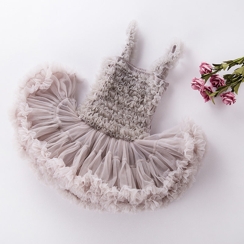 Falda tutú con tirantes de verano para niños