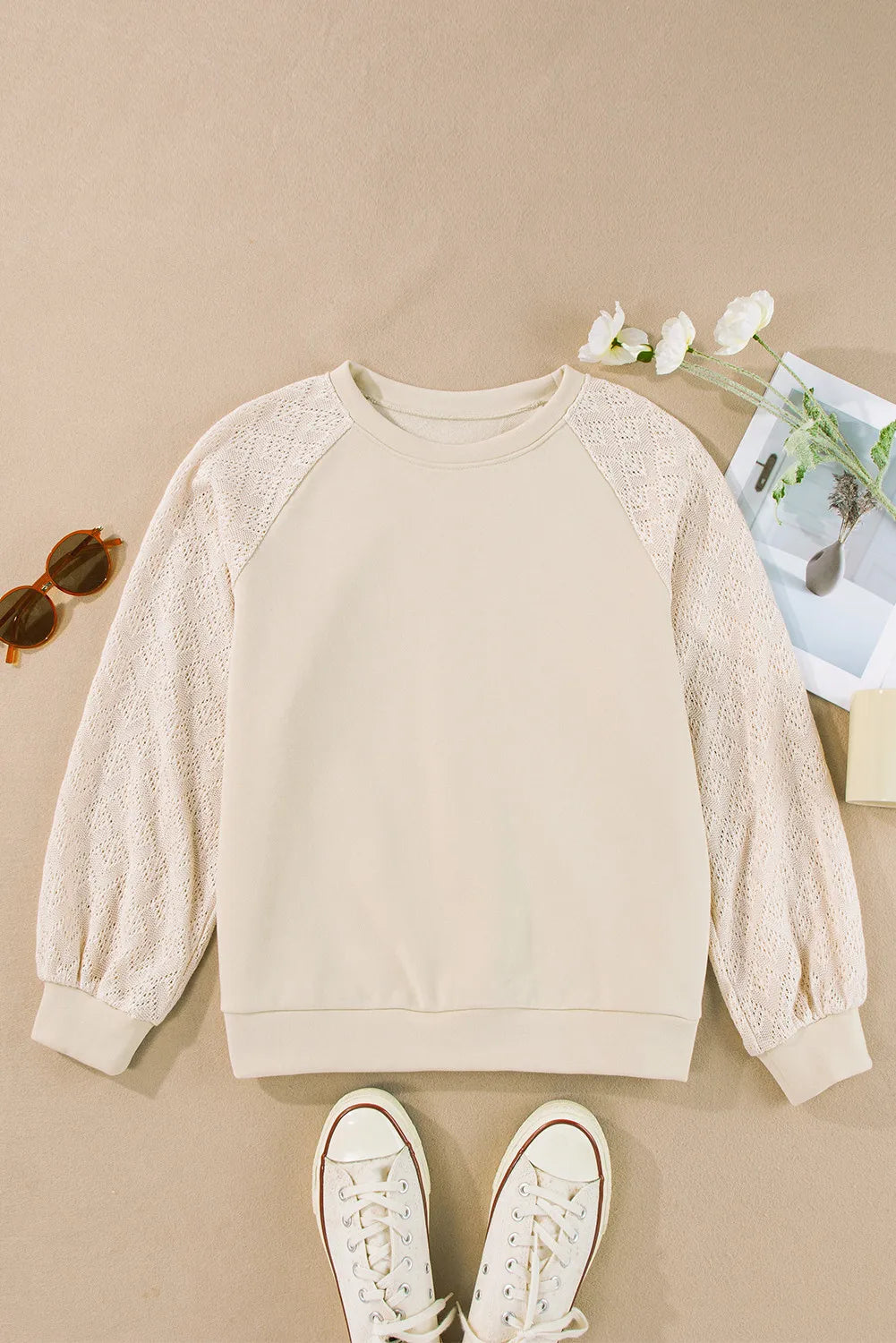 Classic Round Neck Long Sleeve Sweatshirt | Cozy & Stylish