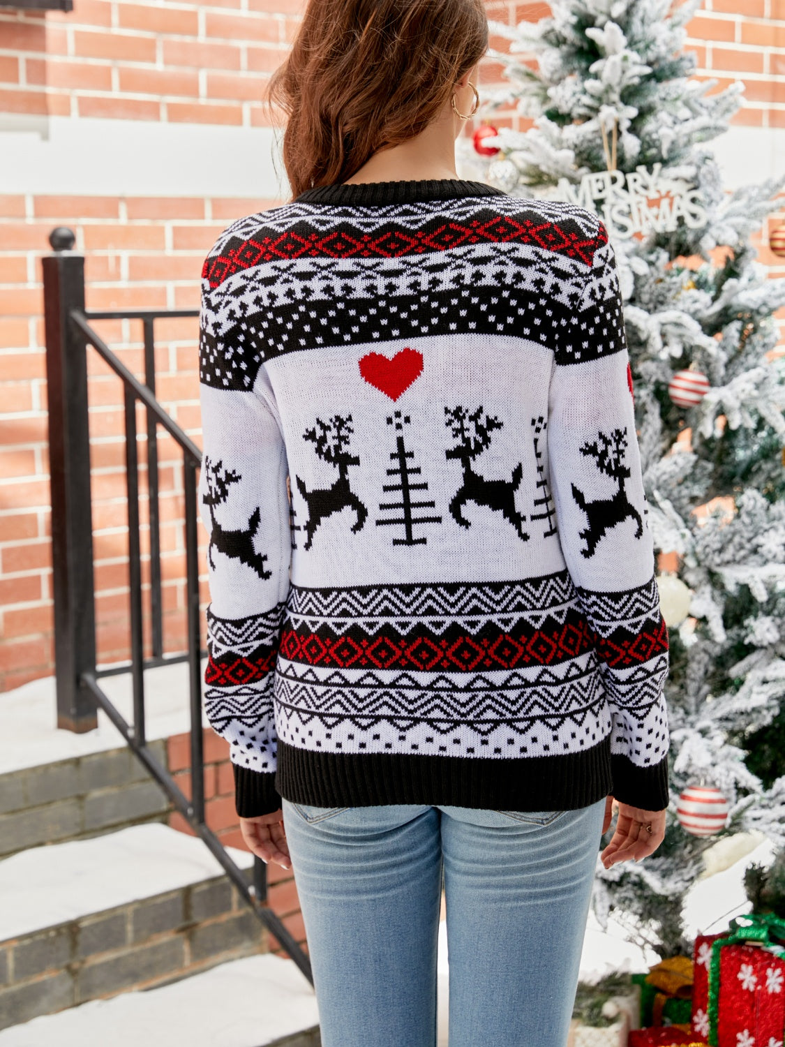 Christmas Round Neck Sweater | Festive & Cozy Holiday Knit