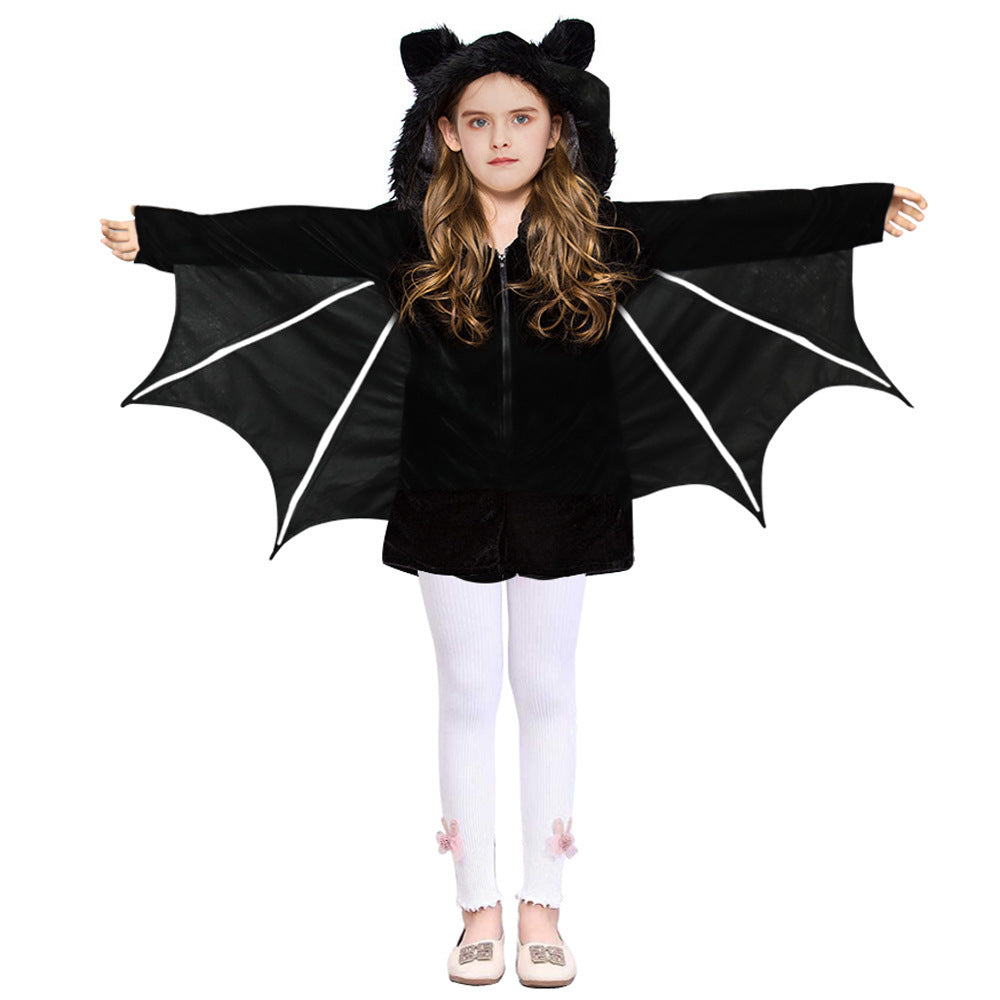 Nueva capa de murciélago para disfraz de Halloween para niños