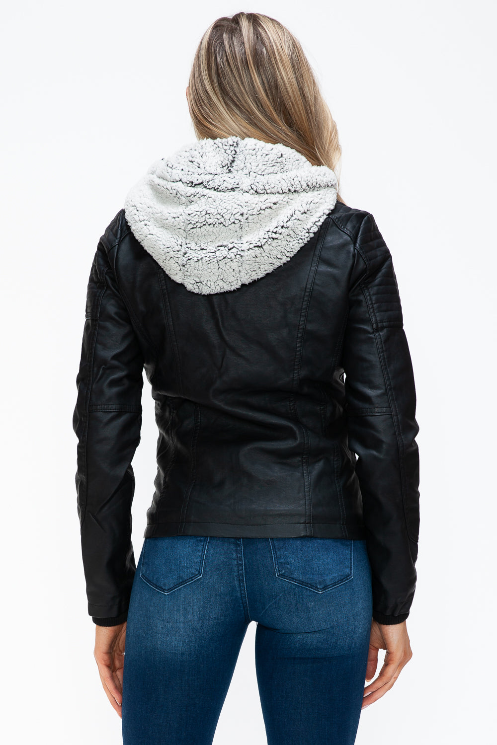 Chaqueta con múltiples bolsillos y capucha afelpada con capas sintéticas extraíbles de YMI