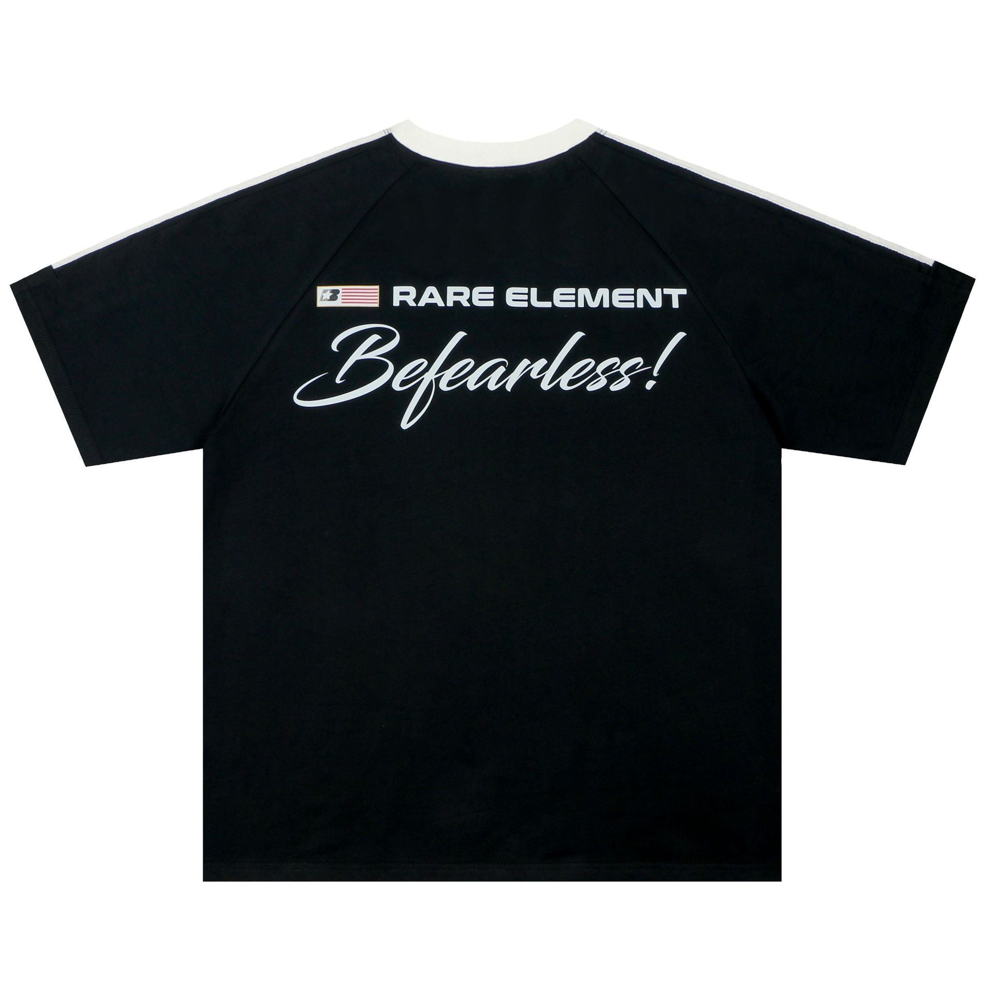 Camiseta de manga corta con estampado de letras pintadas a mano para hombre