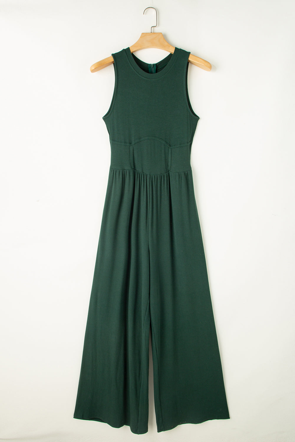 Round Neck Sleeveless Jumpsuit | Chic & Comfortable One-Piece Outfit
