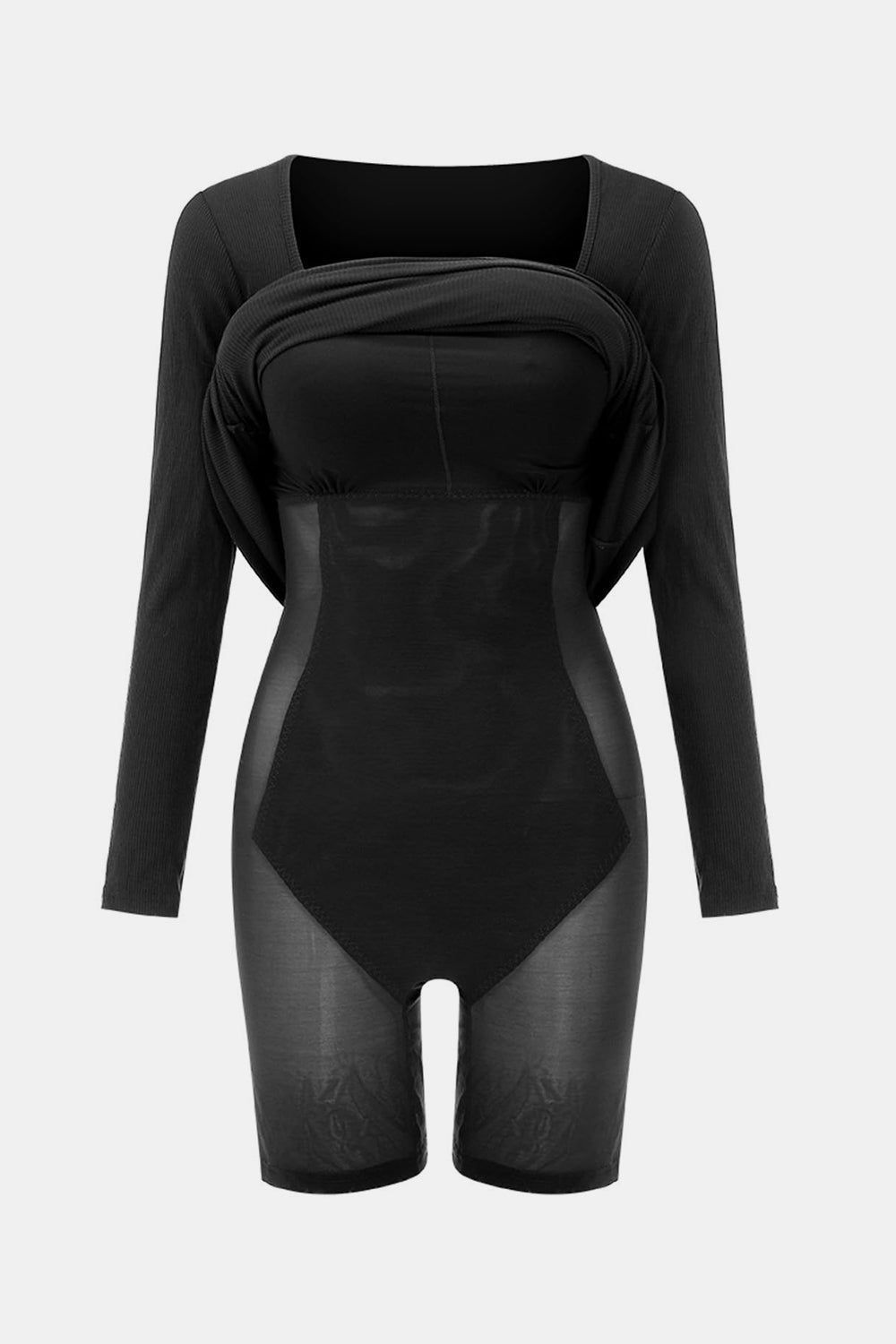 Basic Bae Shapewear Square Neck Maxi Dress