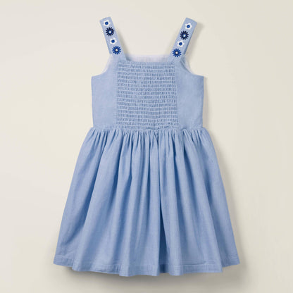 Knitted Embroidered Children's Dress – Cozy & Elegant