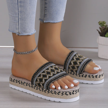 Stylish Open Toe Platform Sandals – Comfortable & Trendy