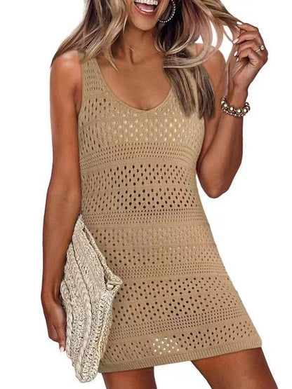 Openwork Scoop Neck Cover-Up | Chic & Breezy Beachwear