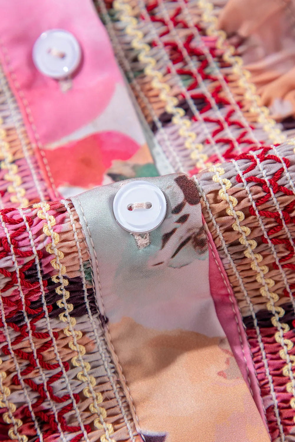 Camisa de manga larga con estampado de volantes