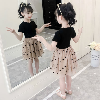 Western-Style Little Girl Princess Dress – Elegant & Fluffy