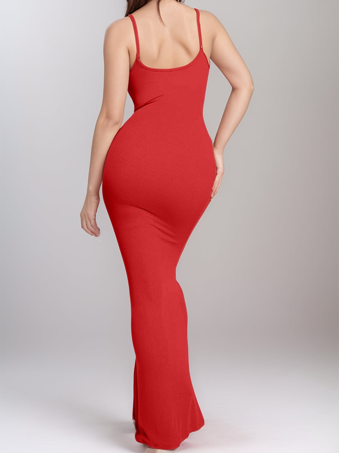Vestido largo sin mangas con moldeador incorporado Basic Bae