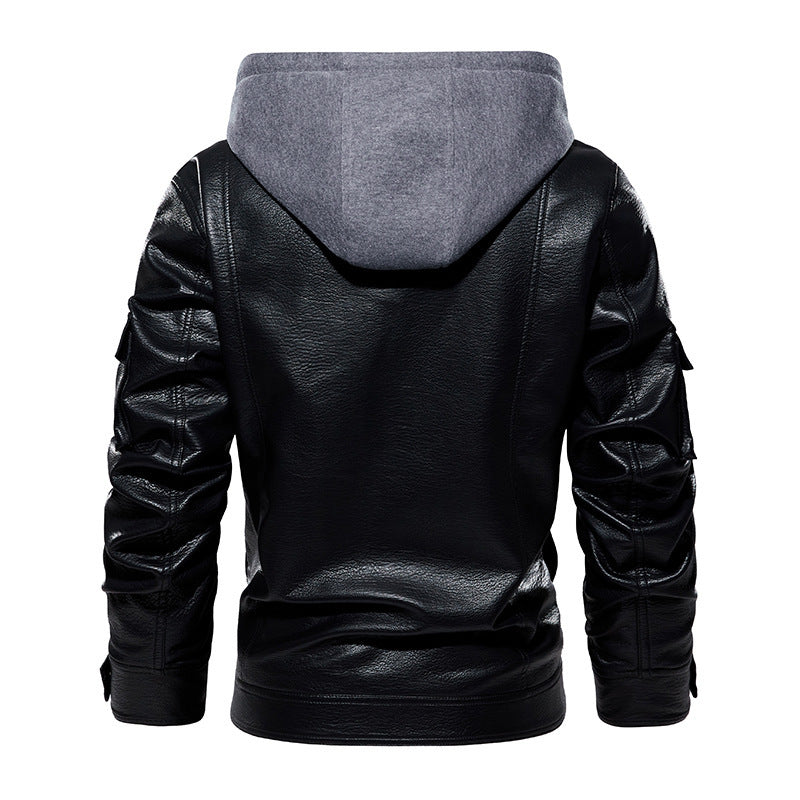 Premium Men's Leather Coat Classic & Warm Winter Outerwear