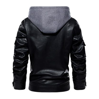 Premium Men's Leather Coat Classic & Warm Winter Outerwear