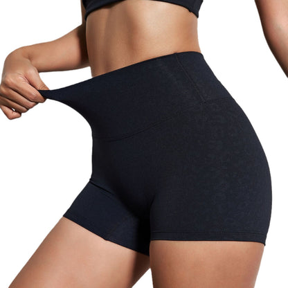 Lady's High Waist Peach Butt Lifting Sports Shorts