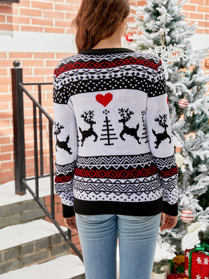 Christmas Round Neck Sweater | Festive & Cozy Holiday Knit