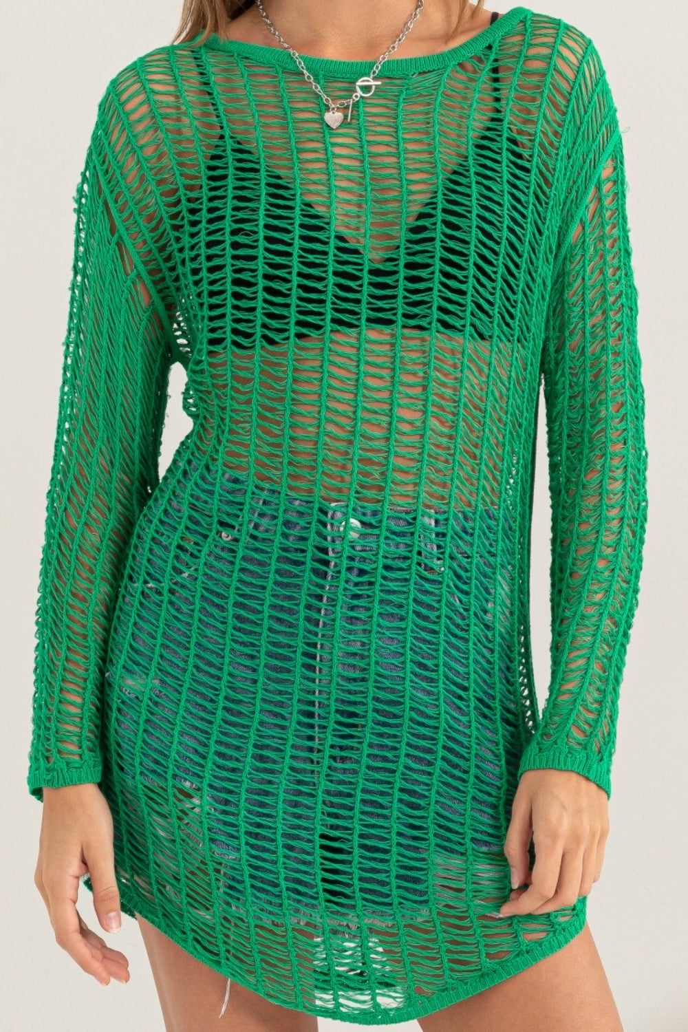 HYFVE Crochet Long Sleeve Cover-Up – Stylish & Lightweight