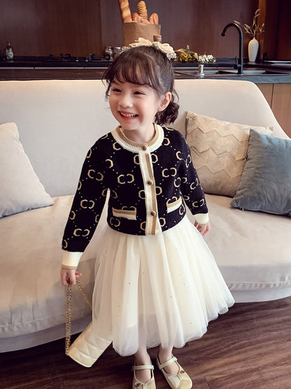 Girls' Pullover Knitted Cardigan Vest Cozy & Stylish