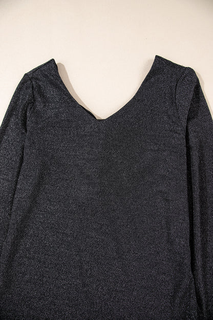 Bowknot V-Neck Blouse | Elegant & Feminine Long Sleeve Top