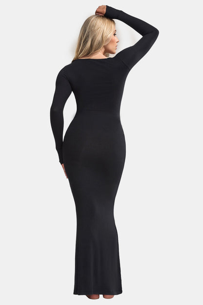 Basic Bae Shapewear Square Neck Maxi Dress