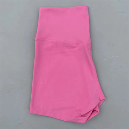 Lady's High Waist Peach Butt Lifting Sports Shorts