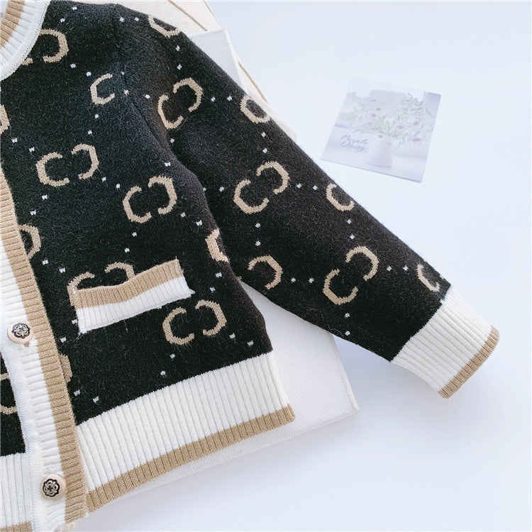 Girls' Pullover Knitted Cardigan Vest Cozy & Stylish