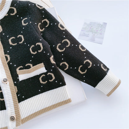 Girls' Pullover Knitted Cardigan Vest Cozy & Stylish