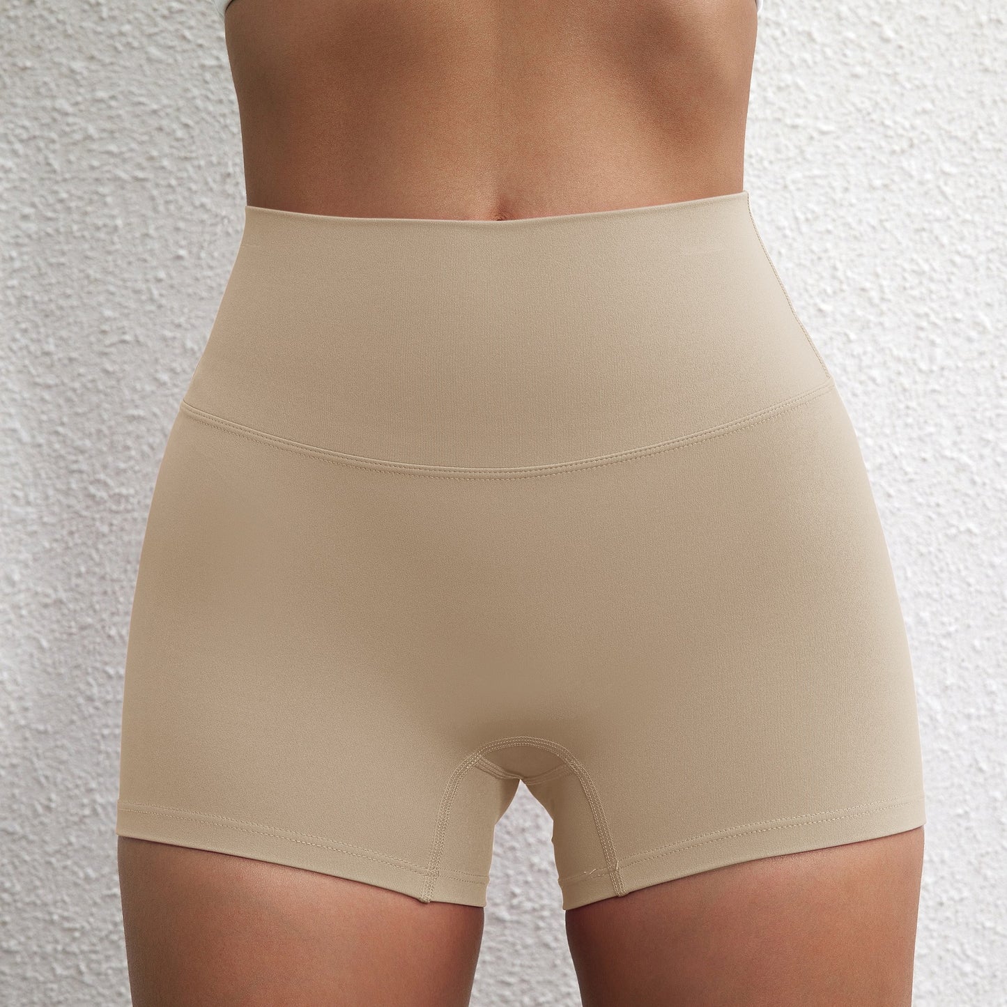 Lady's High Waist Peach Butt Lifting Sports Shorts
