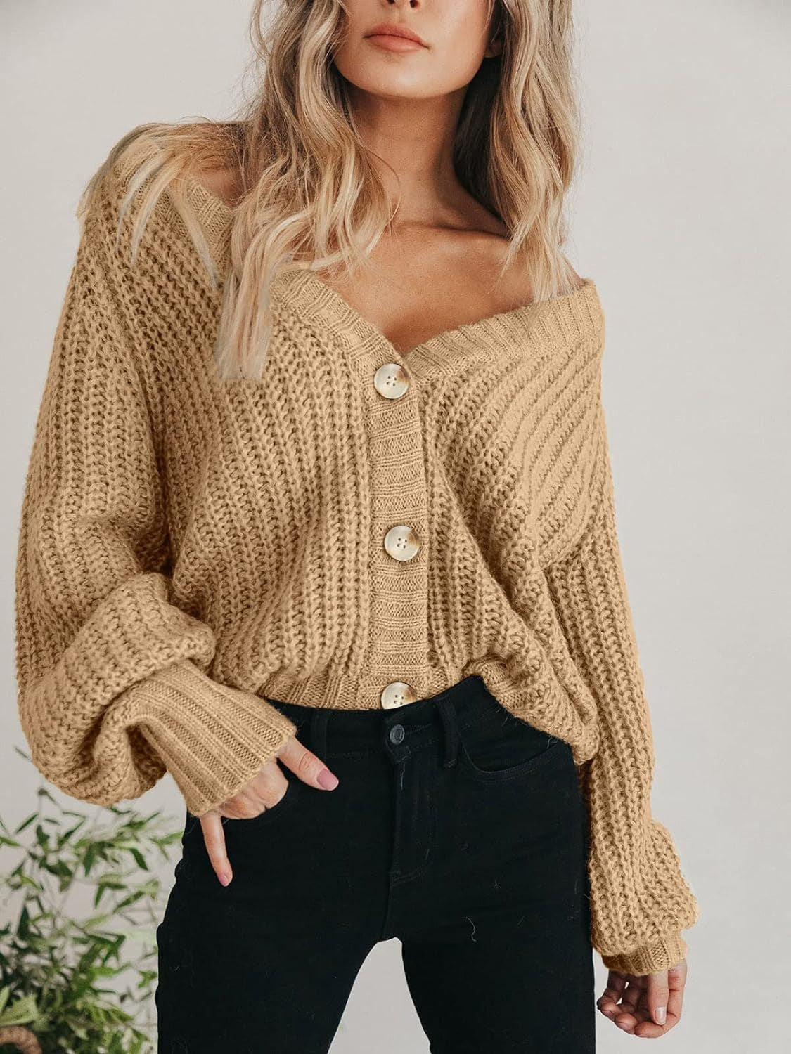 Button Up Long Sleeve Cardigan | Classic & Cozy Layering Piece