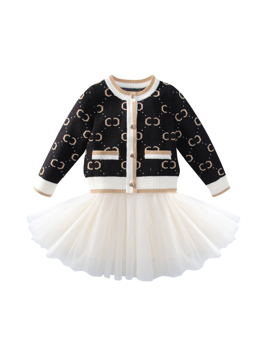 Girls' Pullover Knitted Cardigan Vest Cozy & Stylish
