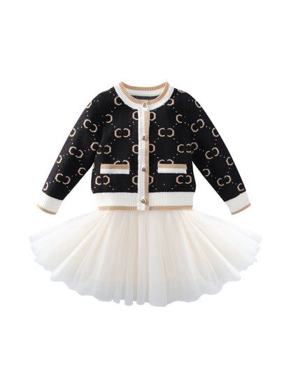 Girls' Pullover Knitted Cardigan Vest Cozy & Stylish
