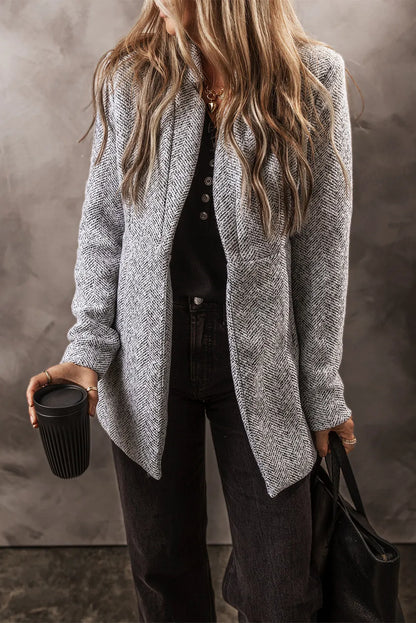 Open Front Long Sleeve Jacket | Chic & Versatile Layering Piece
