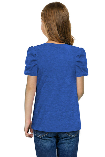 Round Neck Puff Sleeve T-Shirt – Chic & Stylish Everyday Wear