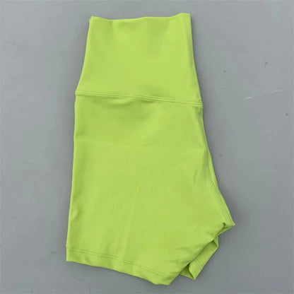 Lady's High Waist Peach Butt Lifting Sports Shorts