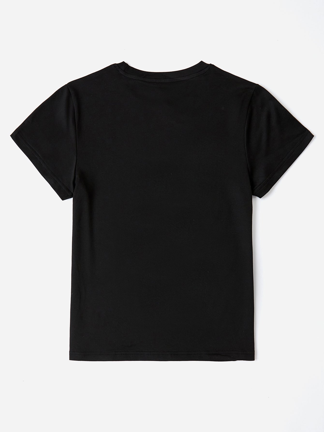 Camiseta de manga corta y cuello redondo con la frase FELIZ PASCUA