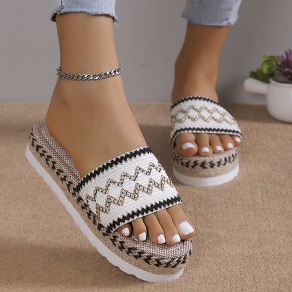 Stylish Open Toe Platform Sandals – Comfortable & Trendy