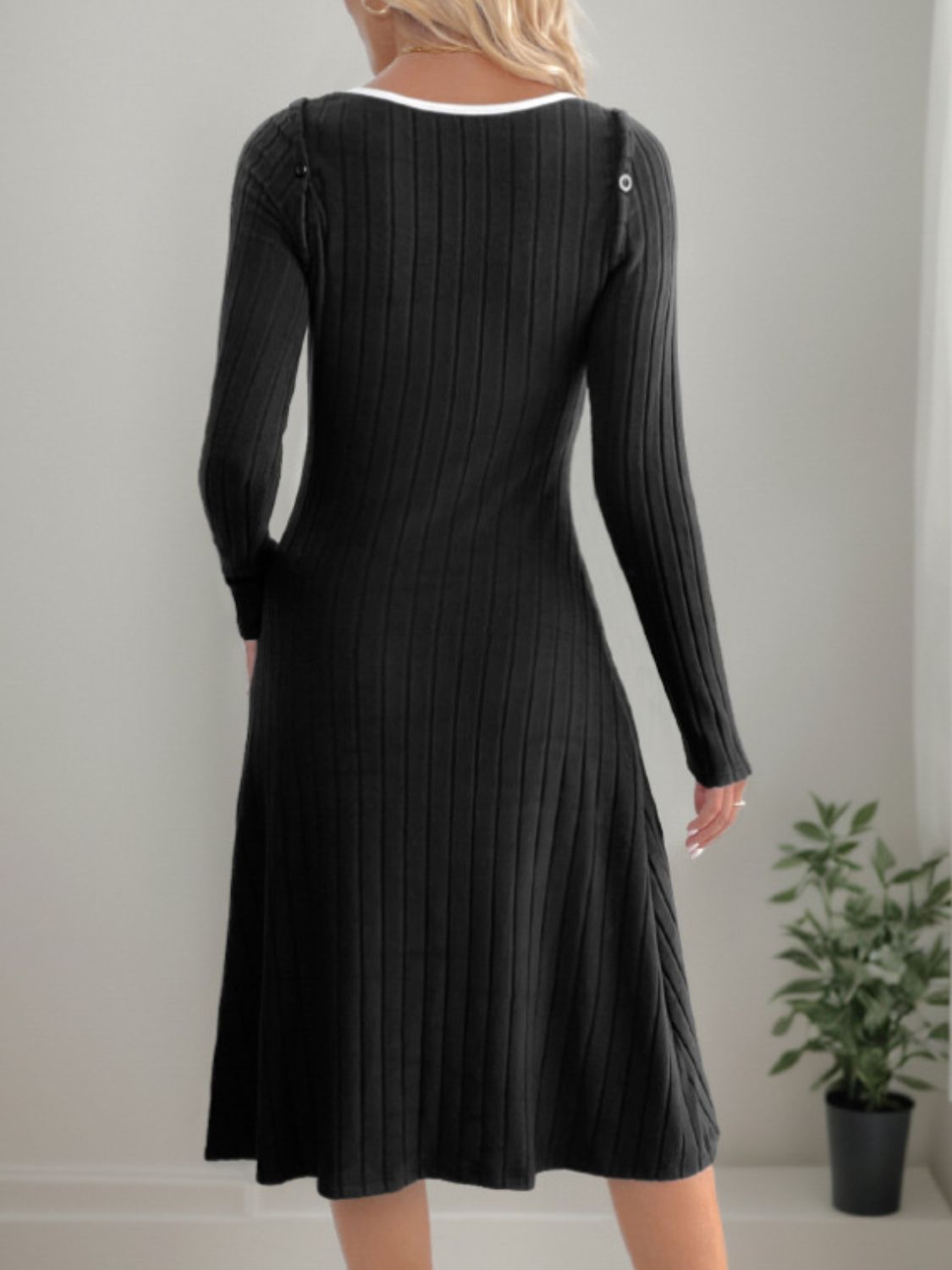 Conjunto de vestido con abertura y tirantes anchos y mangas largas desmontables Perfee