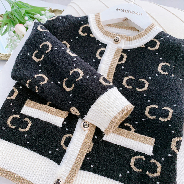 Girls' Pullover Knitted Cardigan Vest Cozy & Stylish